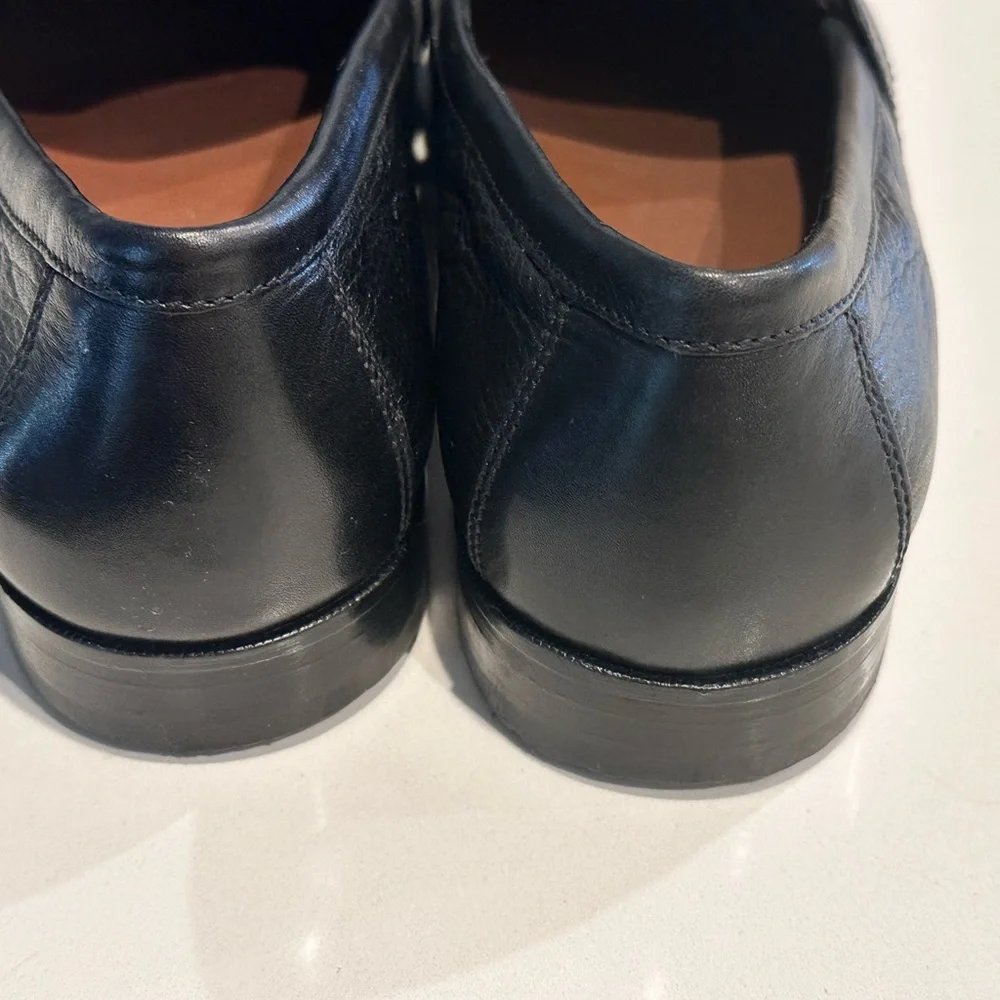 Johnston & Murphy Aragon‎ Black Leather Men's Loafers 10M